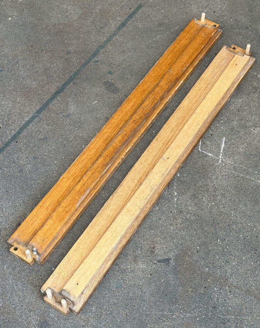 Bundstykke i egetræ til M9 karm