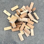 100 stk korte brandimprægneret træstave 8,3 cm