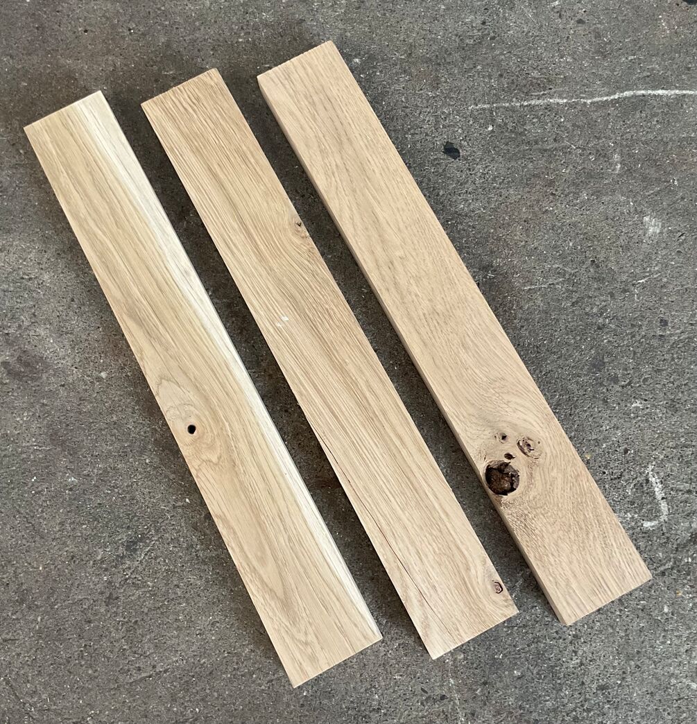 2. sortering Egetræsstave 21x57x405mm