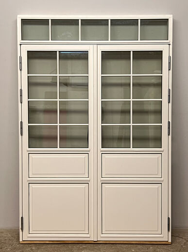 Dobbelt terrassedør med karm