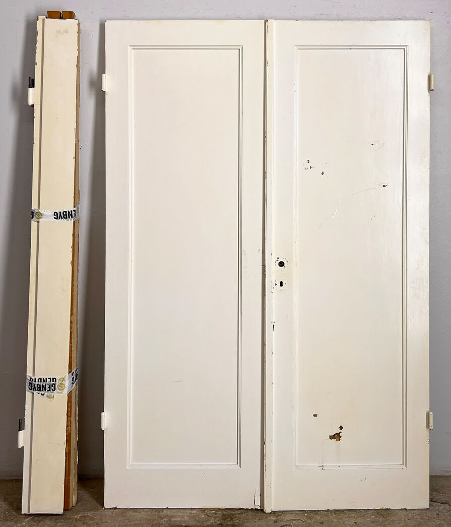 Dobbelt funkisdør med karm