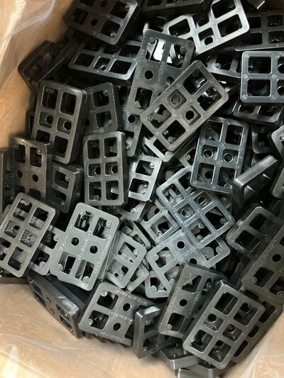 Kasse Harpun justerbrik sort 10  mm medium - 500 stk