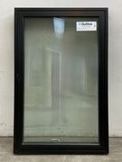 Sort 3-lags energivindue - træ/alu