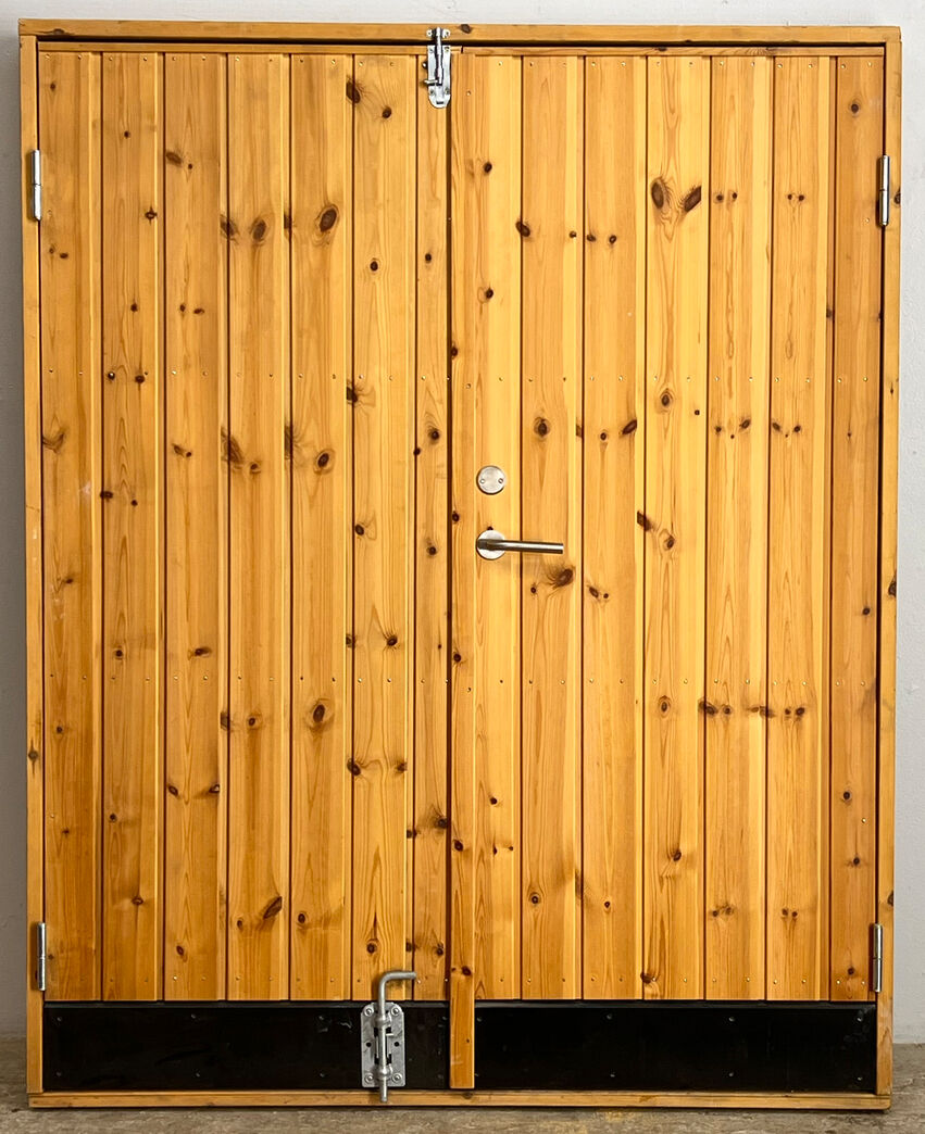 Dobbelt skurdør med karm