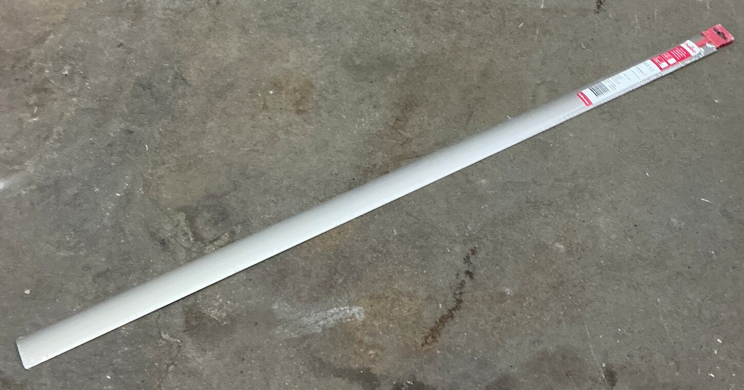 Selvklæbende overgangsliste - Rustfri - 1m