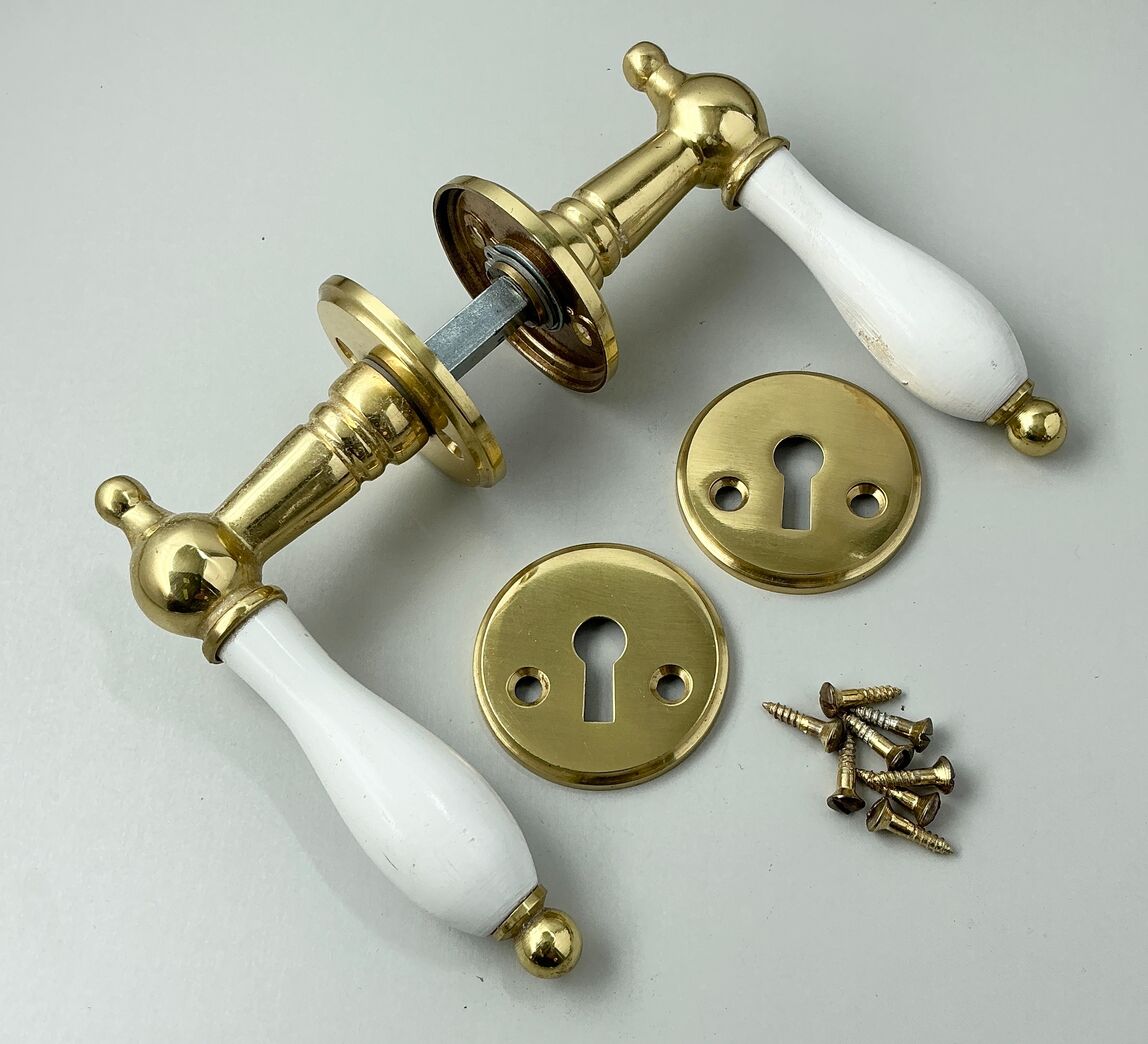 Standardgreb i messing/træ m. nøgleskilte