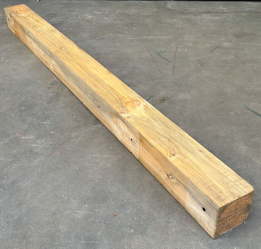 20x20 cm tømmer fra vindmølletransport 300 cm