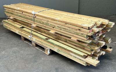 Imprægneret Reglar 45 x 95 mm - 104 stk