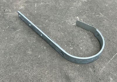 Rendejern i zink - 290 mm - kort