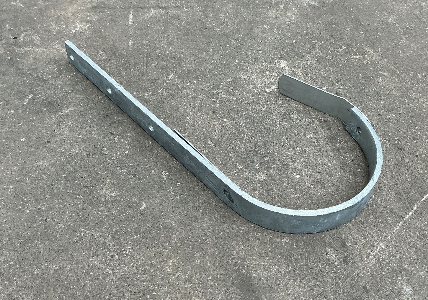 Rendejern i zink - 290 mm - kort