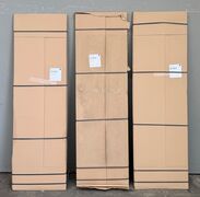 3 stk Invita højskabslåger glat hvid 1948x596x19 mm