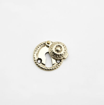 Nøgleskilt i messing - ornamenteret - sæt