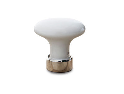 Kromfod - Oval porcelænsknop 35/25 mm