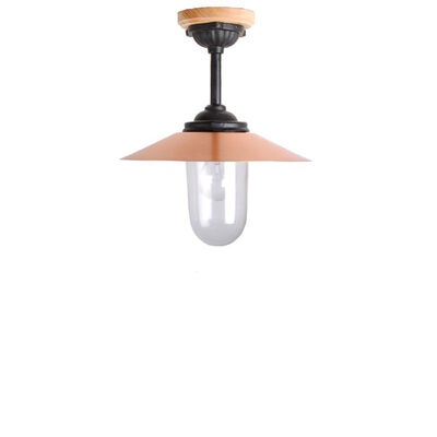 Staldlygte - Lofthængt med kobber skærm (42cm)