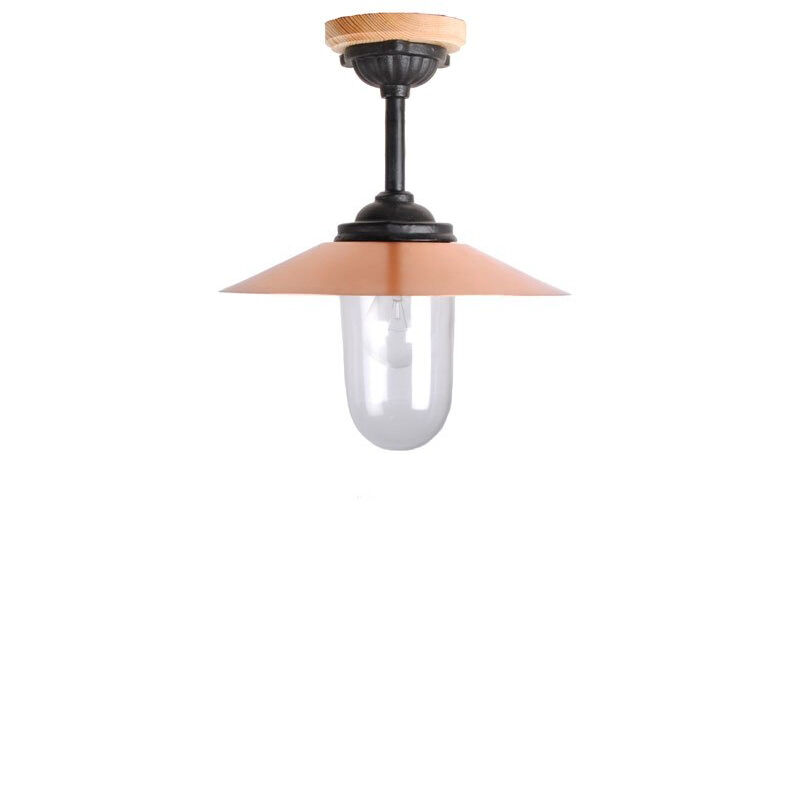 Staldlygte - Lofthængt med kobber skærm (42cm)