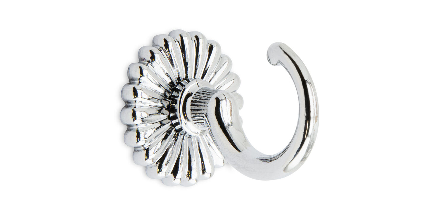 Krog 35mm med roset - krom