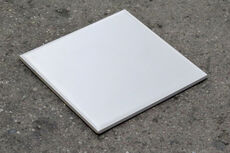 Mat grå Johnson klinke 15,2x15,2cm