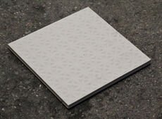 Råhvid skridsikker klinke (2) 15x15cm