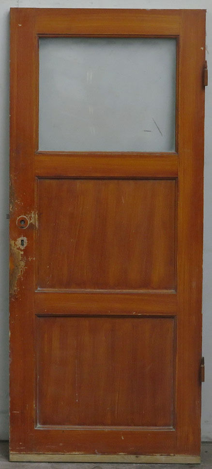 Fyldningsdør med glas uden karm