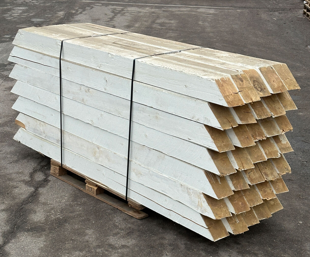 Hvidmalet tømmer 15x15x225 cm