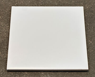 Ny mat hvid vægflise 15x15