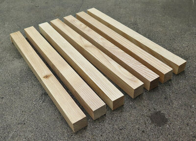 Asketræsstave 32x32x435mm