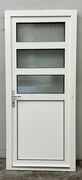 Facadedør i plast med 3 ruder vh