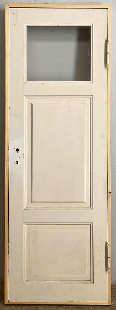 Fyldningsdør med glas og karm