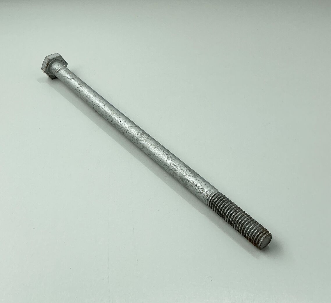 Stålbolte 10x200 – varmforzinkning – med sekskanthoved