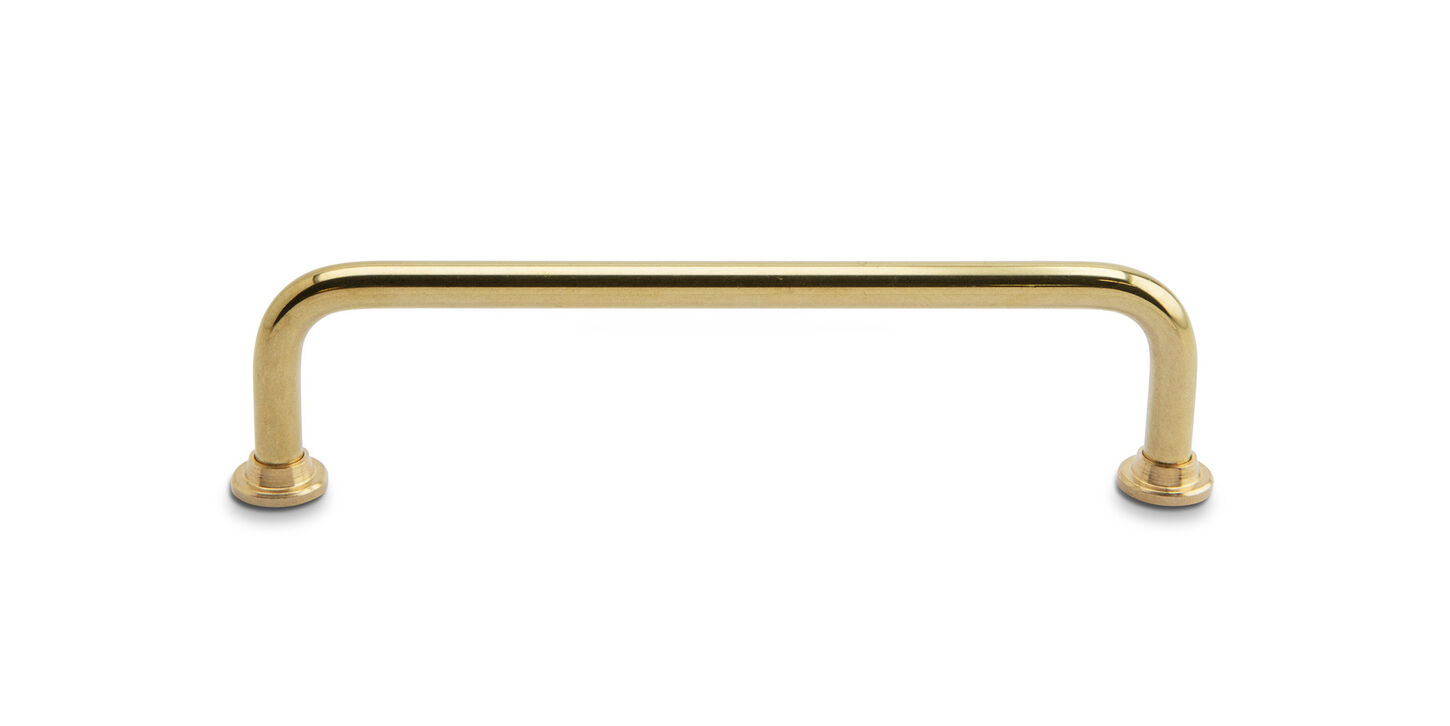 Klassisk bøjlegreb 96mm - messing