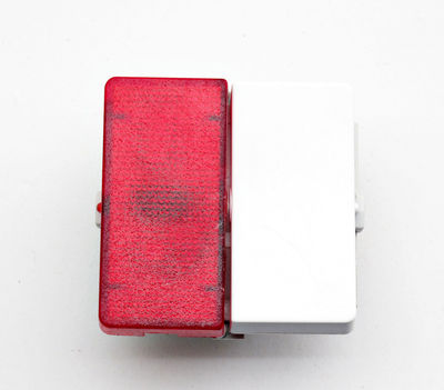 LK Fuga 1-polet afbryder med lampe, hvid