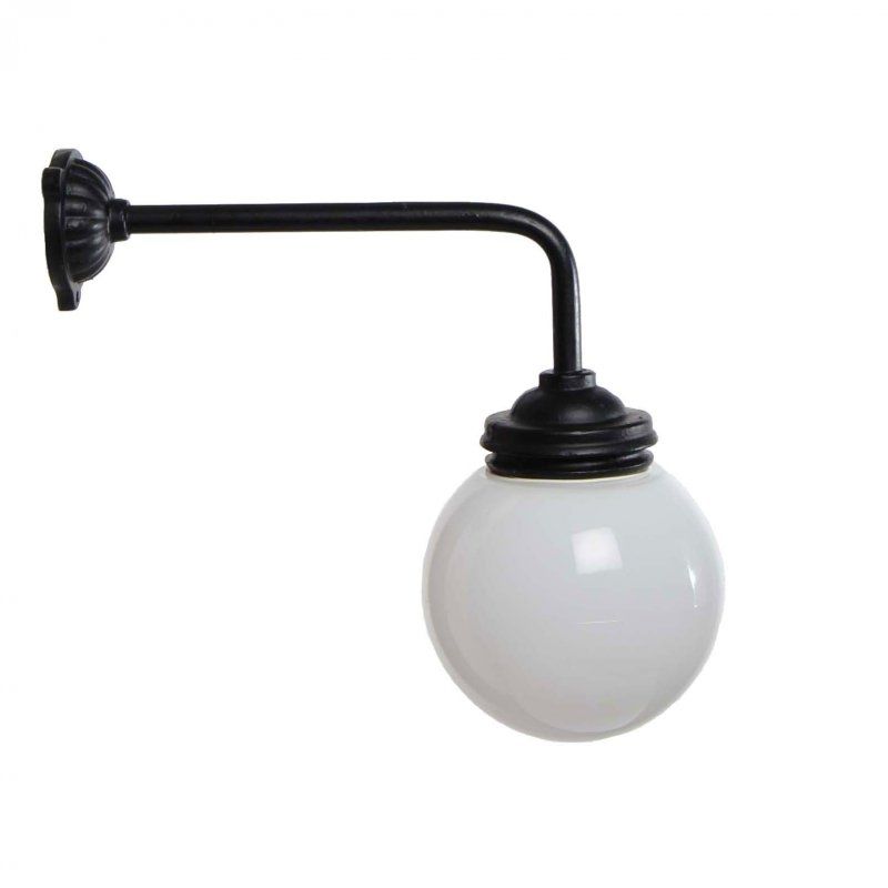 Gårdlygte med glaskuppel (lang model)