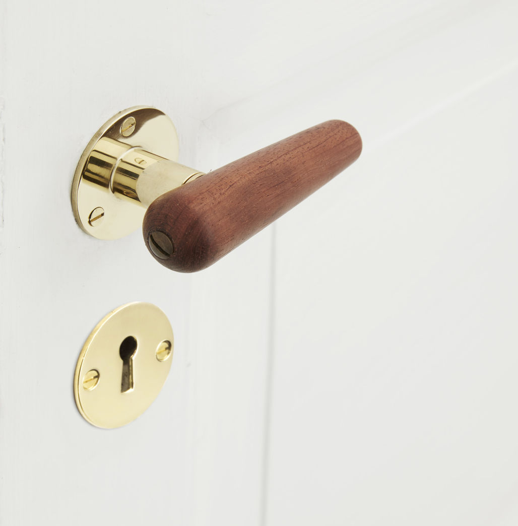 Trægreb til ny dør - Zeppelin i bubinga