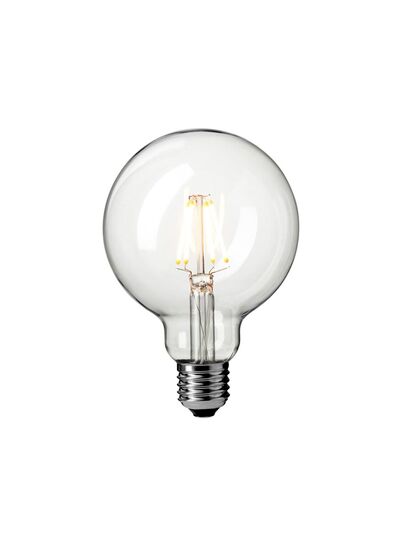 Pære - LED 4W Globe Basic Klart Glas Ø95