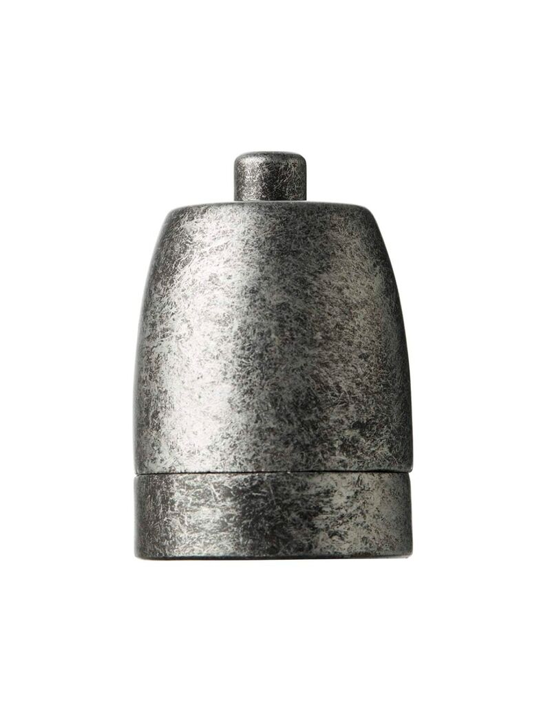 Porcelænsfatning P7 E27 Keramik Galvaniseret