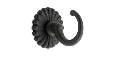 Krog 35mm med roset - sortlakeret