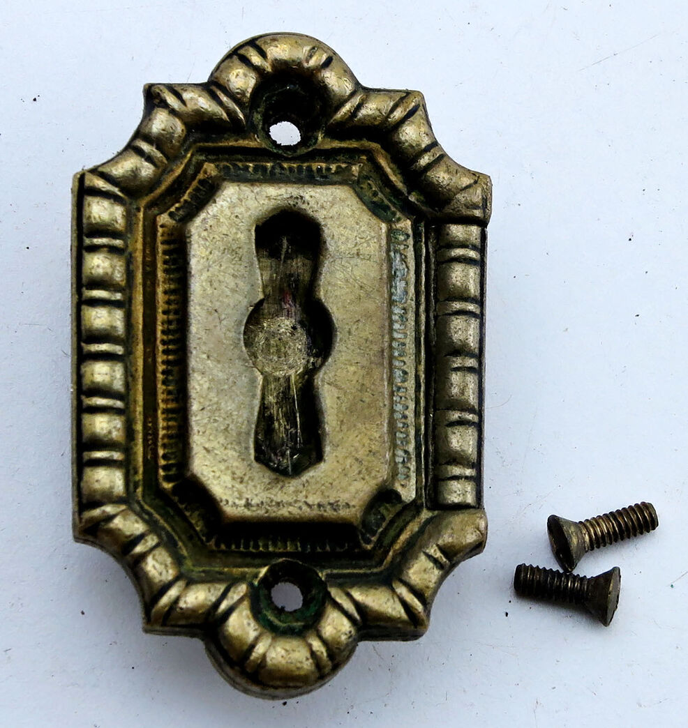 Nøgleskilt m. lås - messing