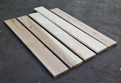 Gulvplanker i ask 13 cm i bredde