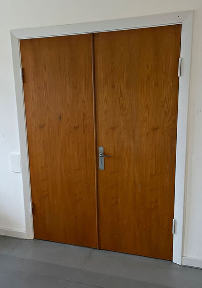 Dobbeltdør med karm fra 40'erne