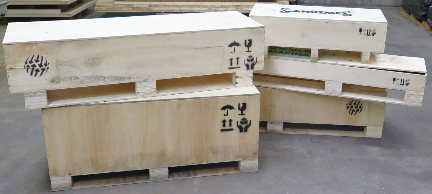 Opbevaringskasser i krydsfiner - 5 stk