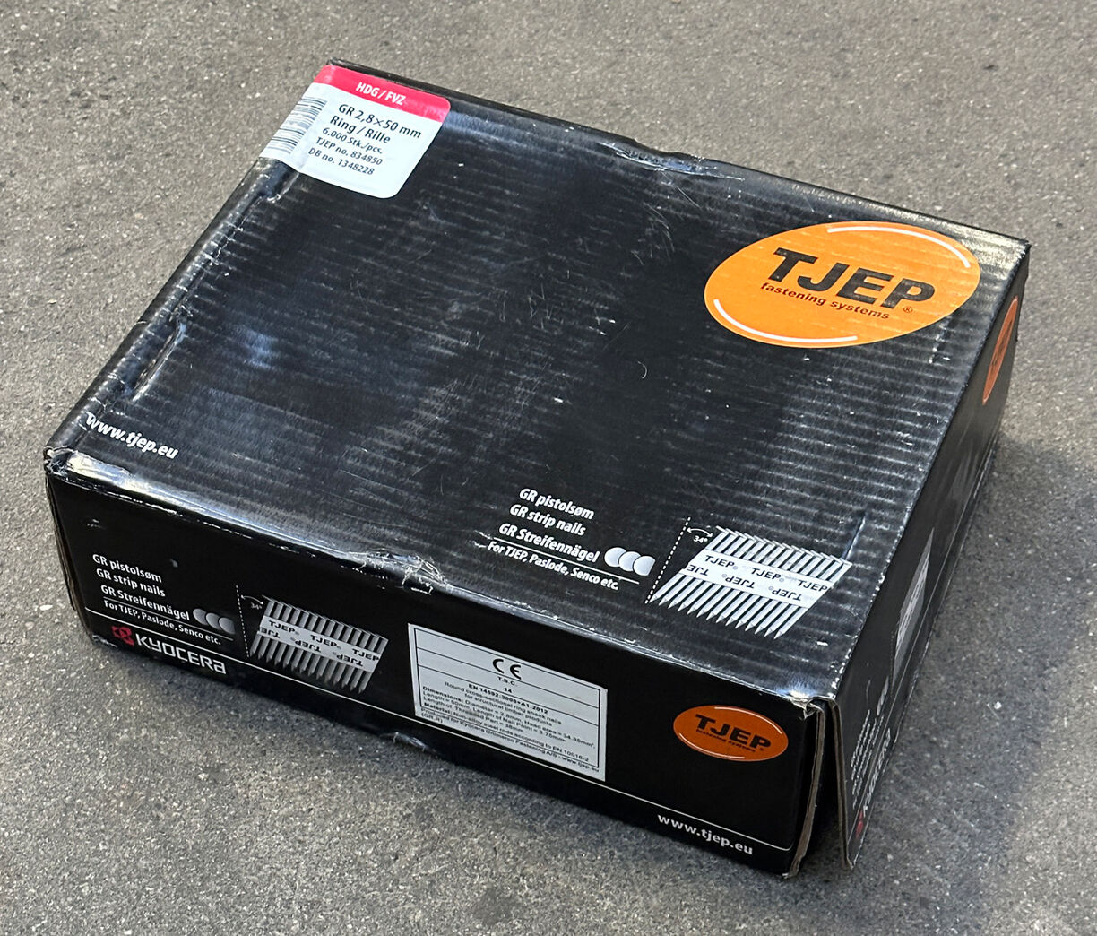 Tjep Ring/rille pistolsøm 2,8x50 mm 6000 stk