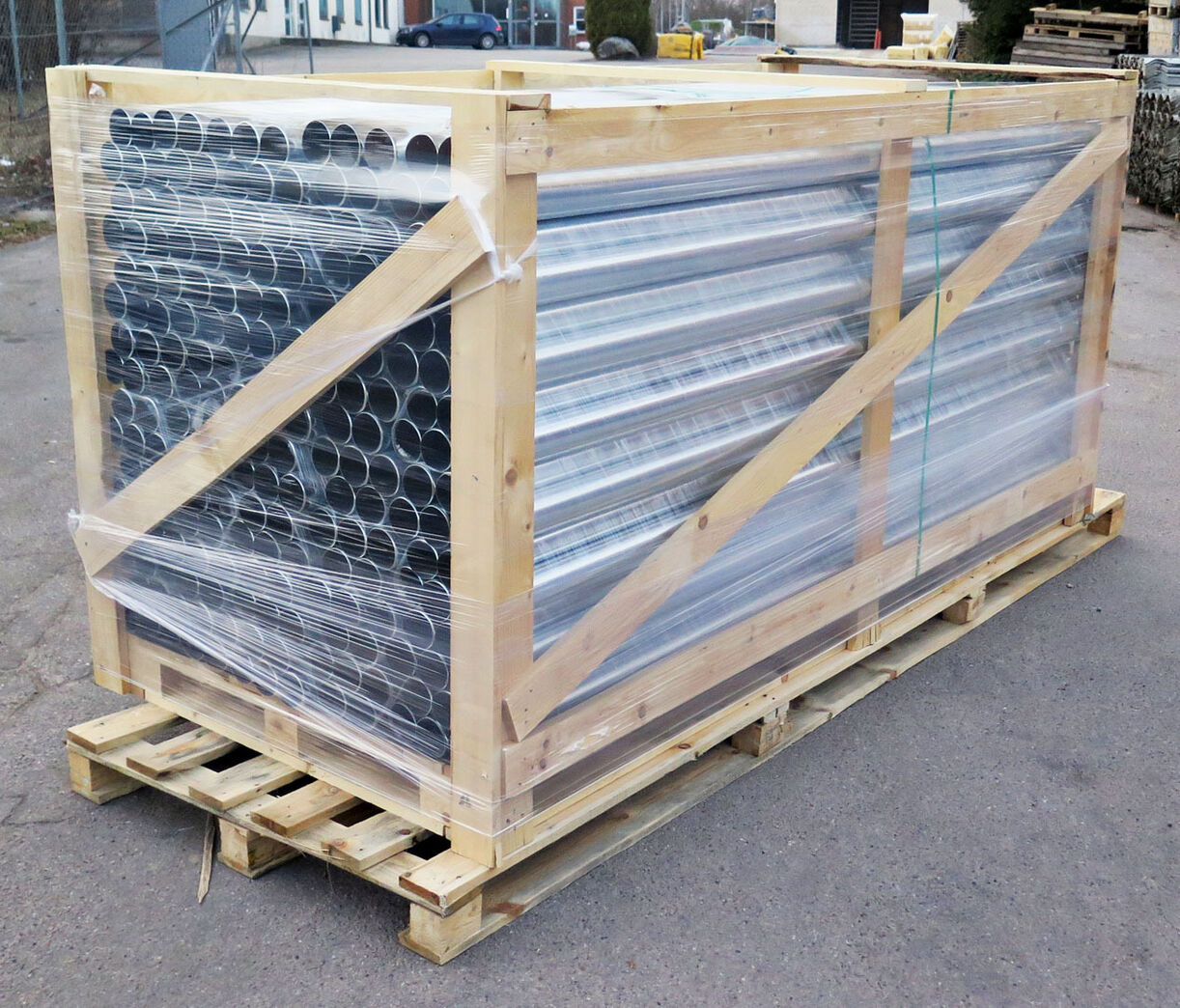 Zink nedløbsrør Ø 76 a 2500mm