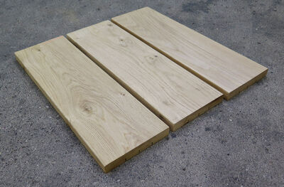 Egetræs terrassebrædder - 30x200x610mm - 2 sortering Egetræs terrassebrædder - 30x200x610mm - 2 sortering