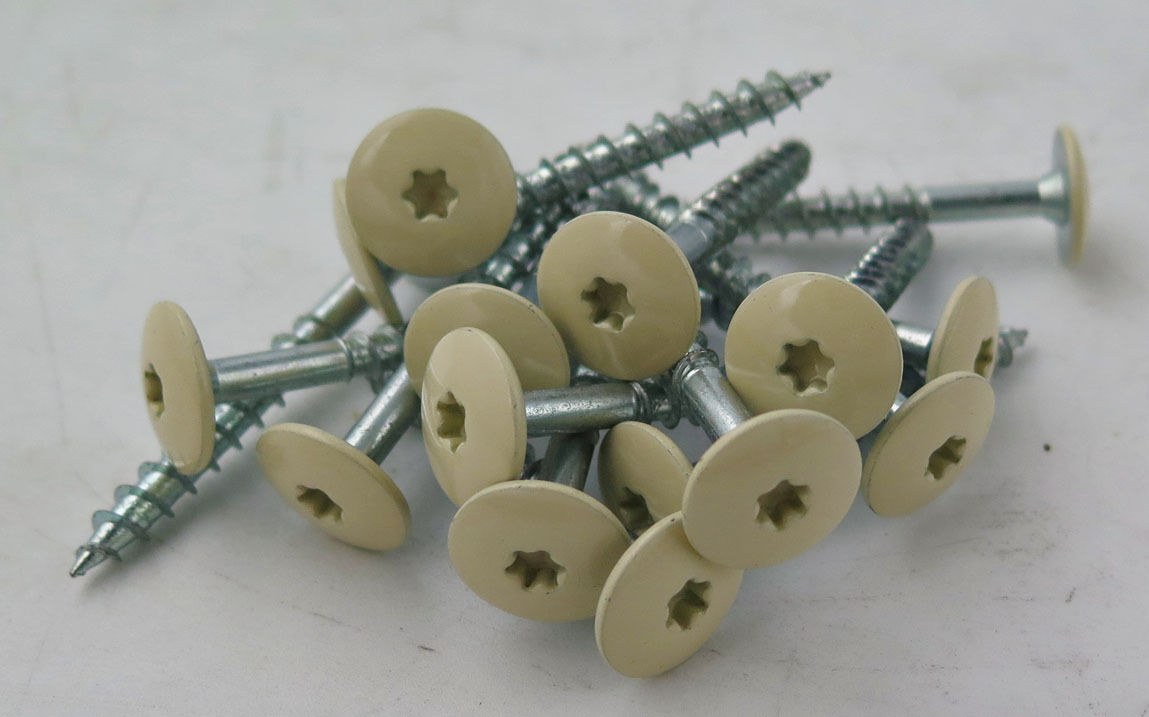 Træbetonskrue 5x45 mm Beige - 100 stk