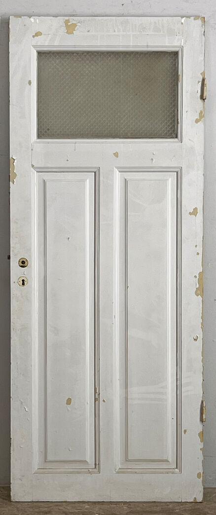 Fyldningsdør med glas, uden karm