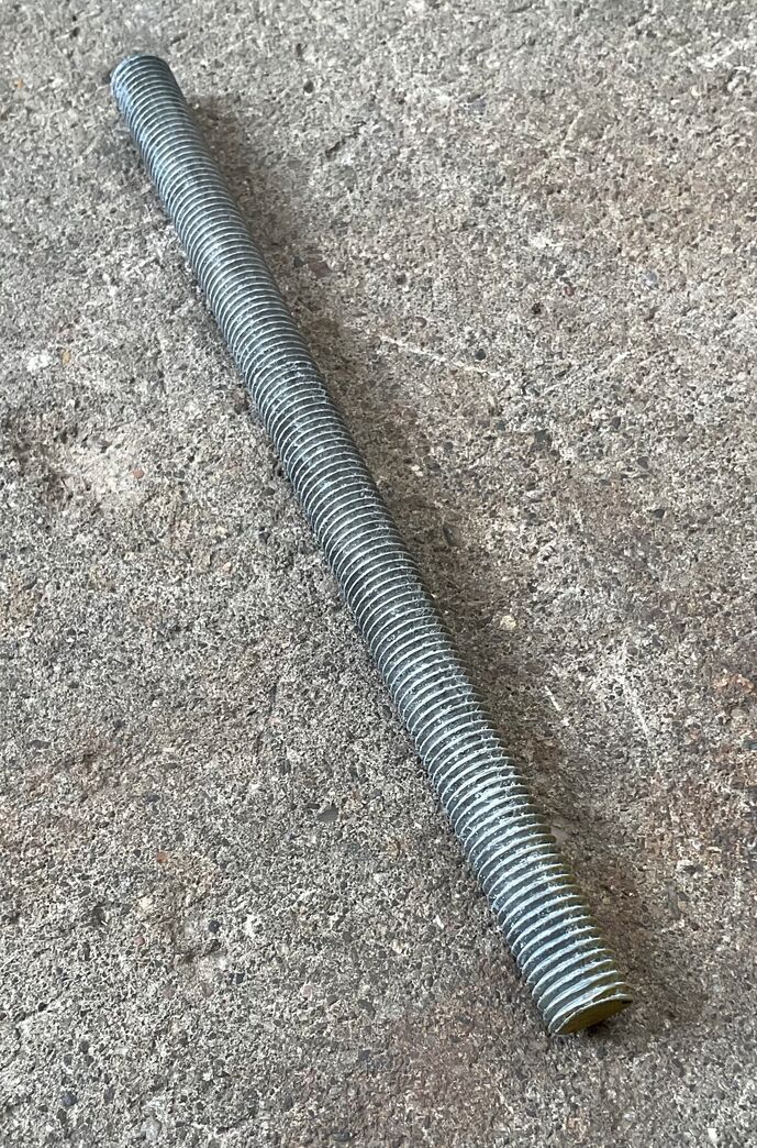 Varmforzinket gevindstænger M14 250mm