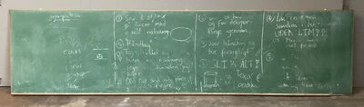 Gammel skoletavle 400x100 cm Gammel skoletavle 400x100 cm