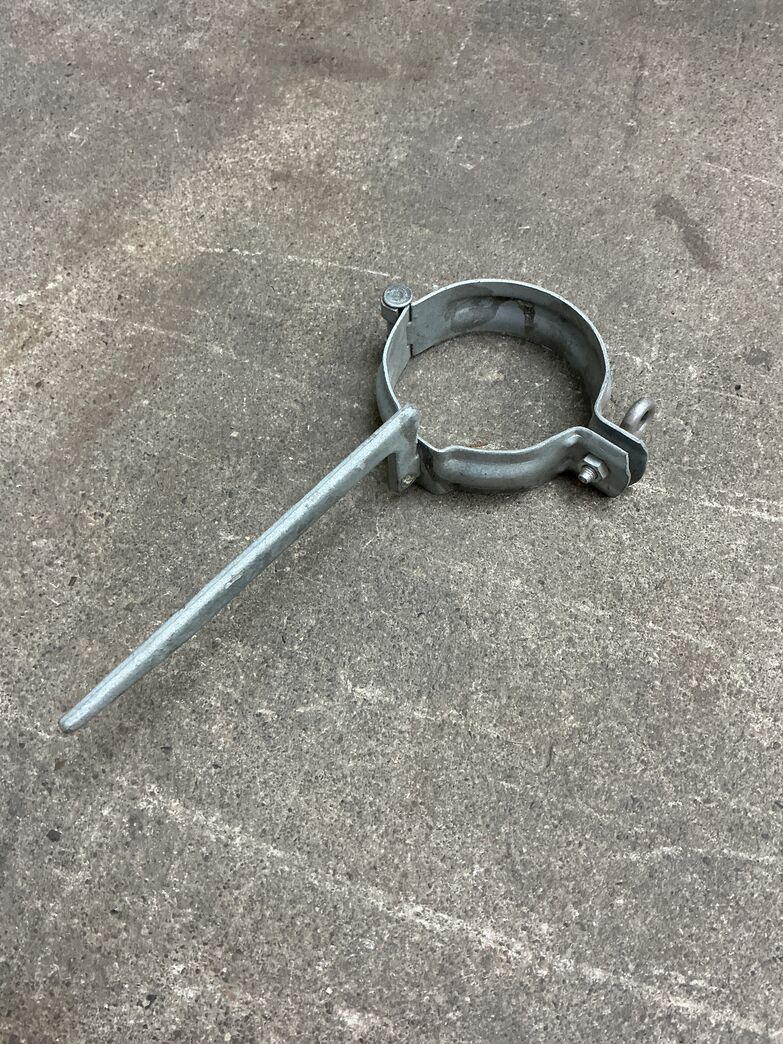 Hængselstift t/mur galv. Ø 75 mm