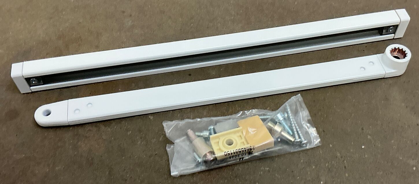 Dorma ED Glideskinnesæt - Hvid