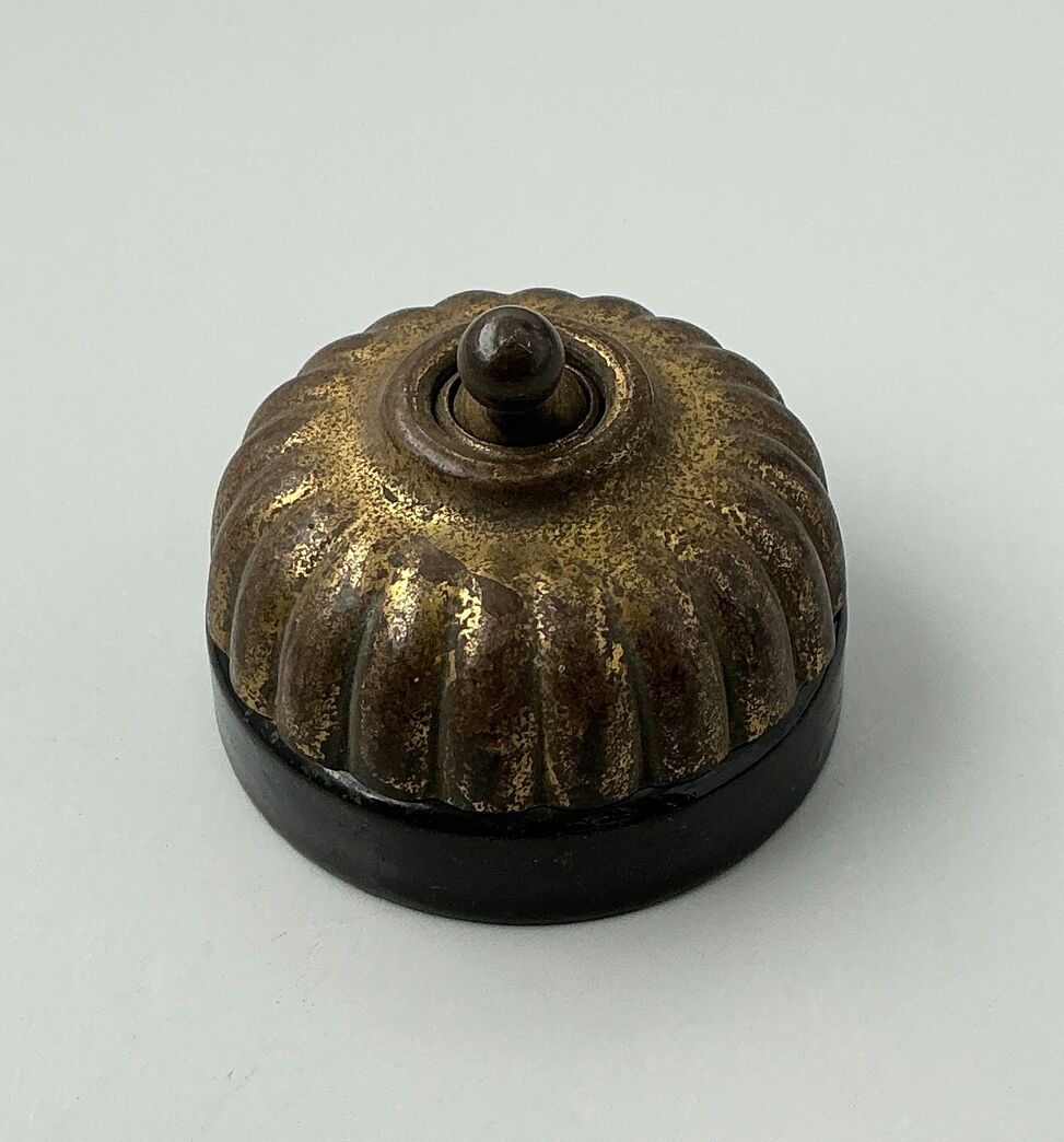 Messing korrespondance afbryder (sort) stor model